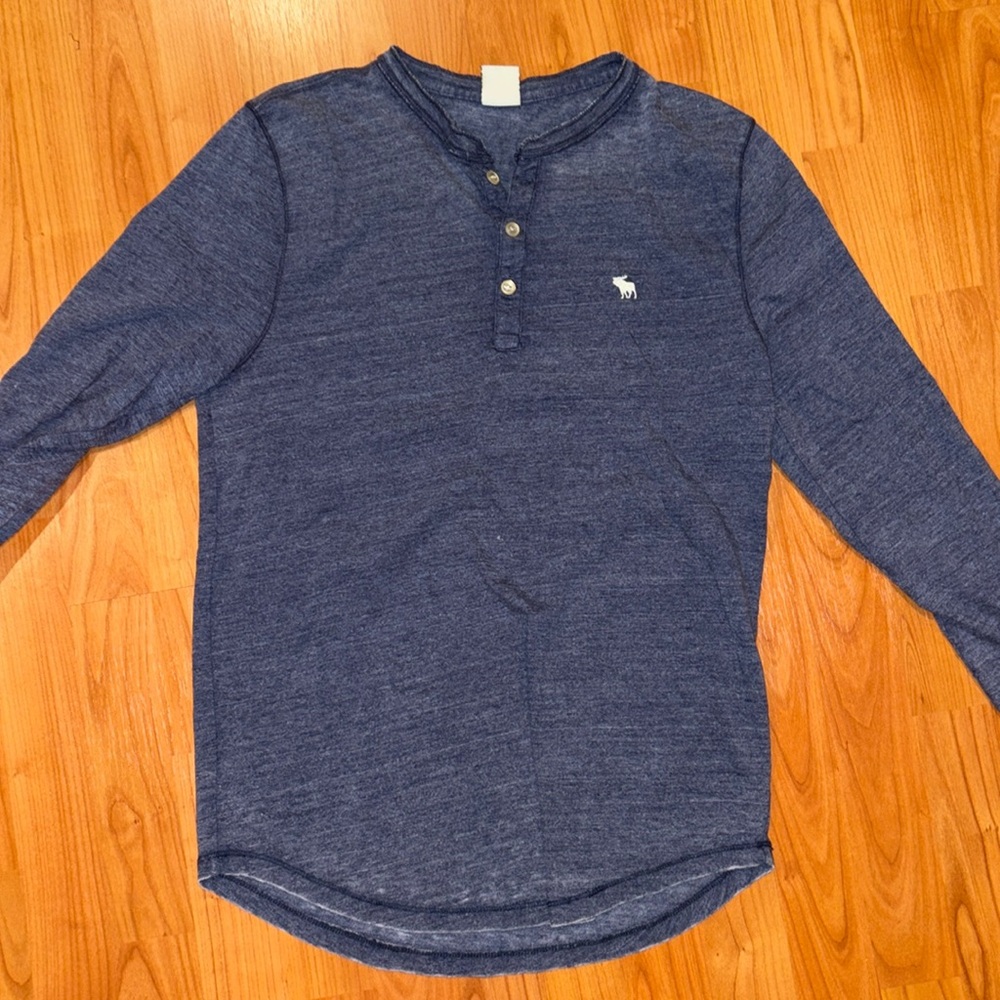 Navy Abercrombie shirt size medium